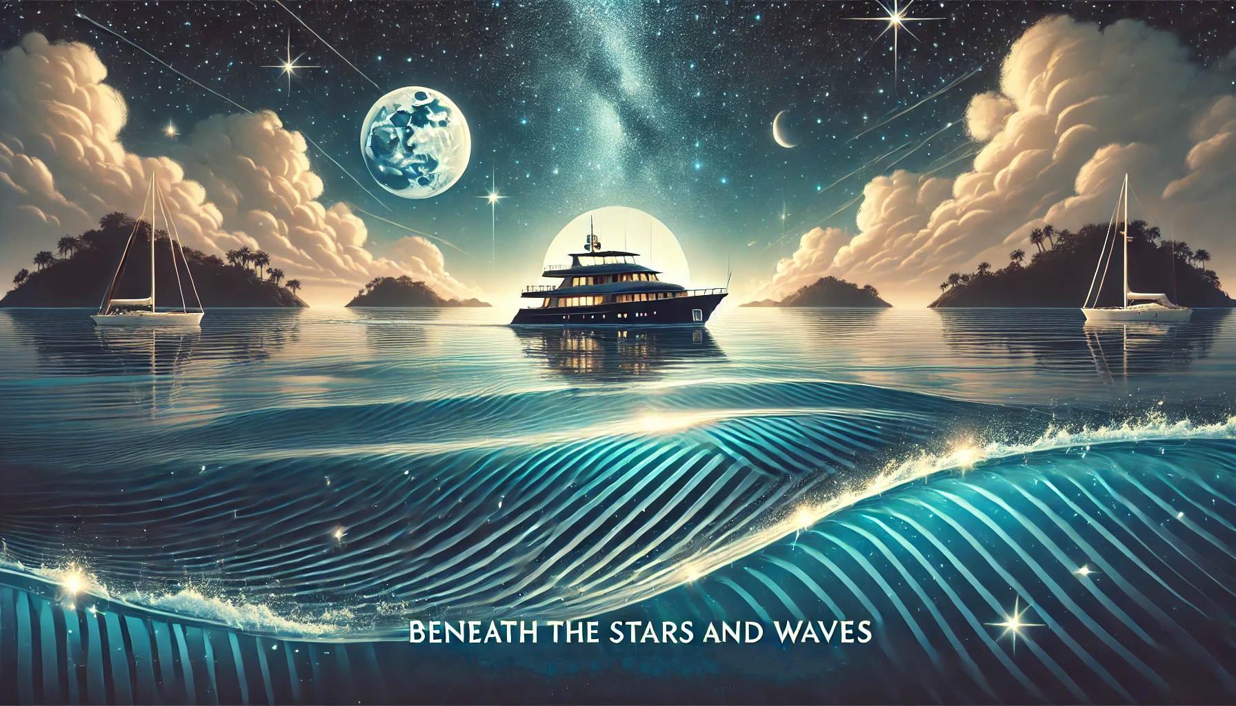 Beneath the Stars and Waves Banner