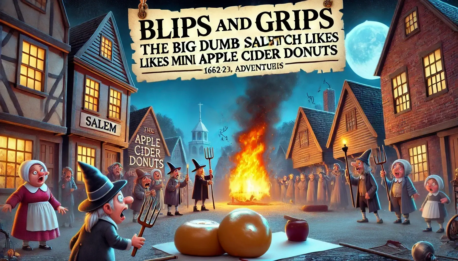 The Big Dumb Salem Witch Likes Mini Apple Cider Donuts