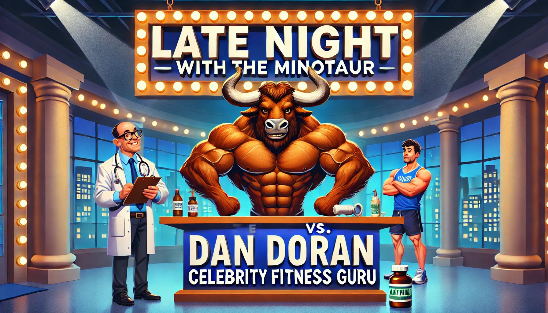 The Minotaur vs  Dan Doran, Celebrity Fitness Guru