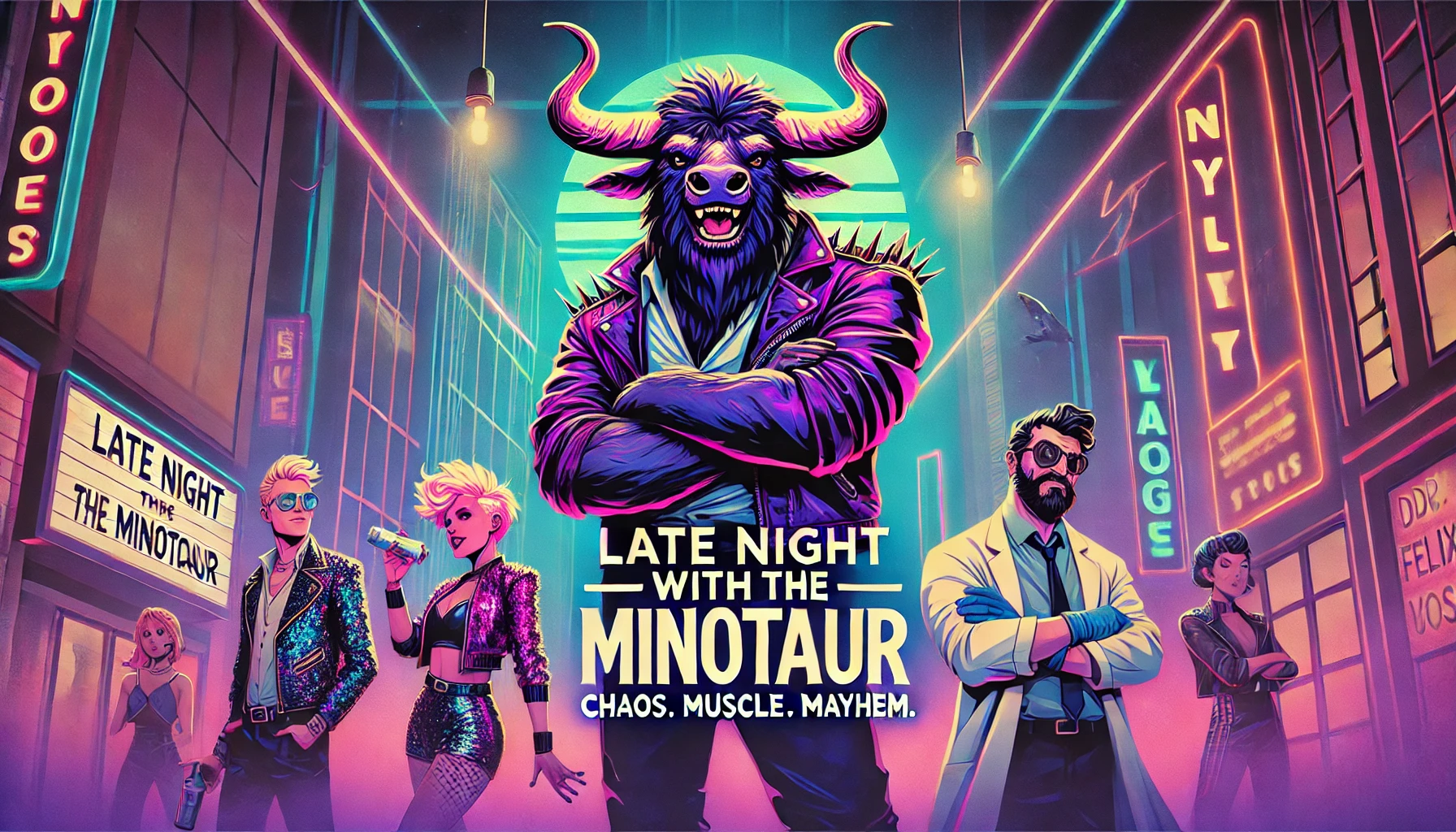 Late Night with the Minotaur Banner